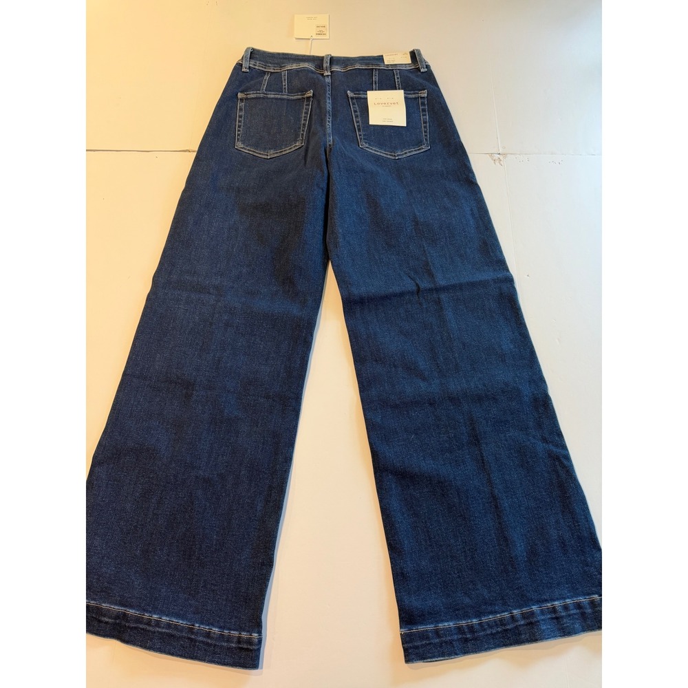 Lovervet by Vervet High Rise Wide Leg Jeans Dark Wash Size 31/13 - Picture 4 of 7